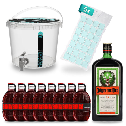 Sip Tank – Cocktail Set – Jägermeister E Bomba Original/Cherry/Blueberry/Mojito 11,67 % Vol.