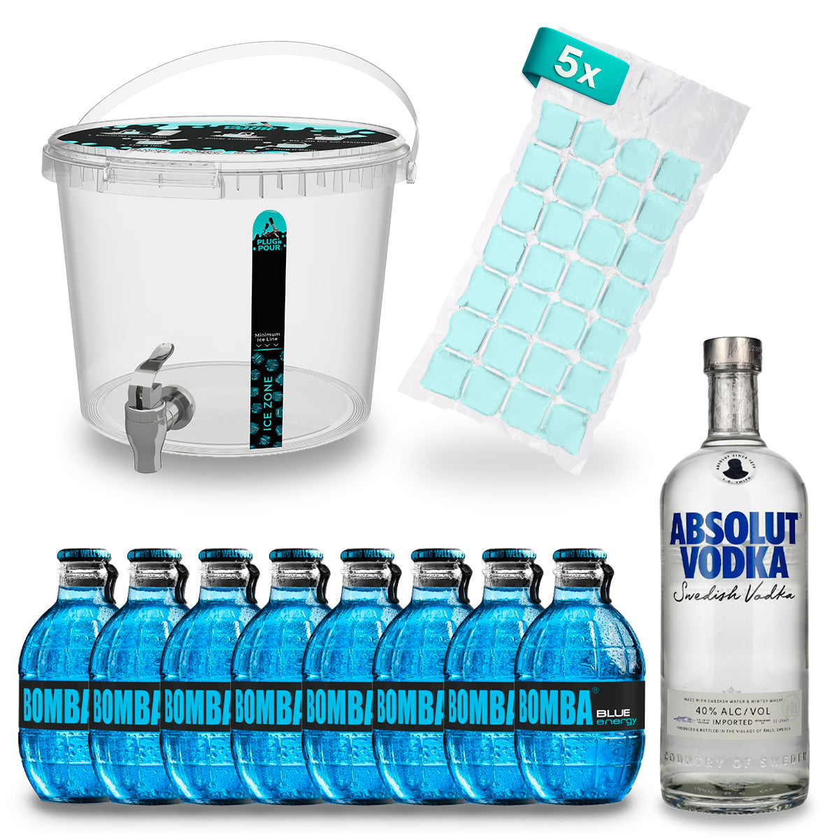 Vodka E NUKE Bomba Energy - Original/Cherry/Blueberry/Mojito/ Grapefruit - 13,33 % Vol.