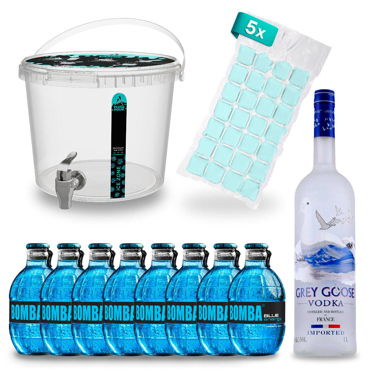 Vodka E NUKE Bomba Energy - Original/Cherry/Blueberry/Mojito/ Grapefruit - 13,33 % Vol.