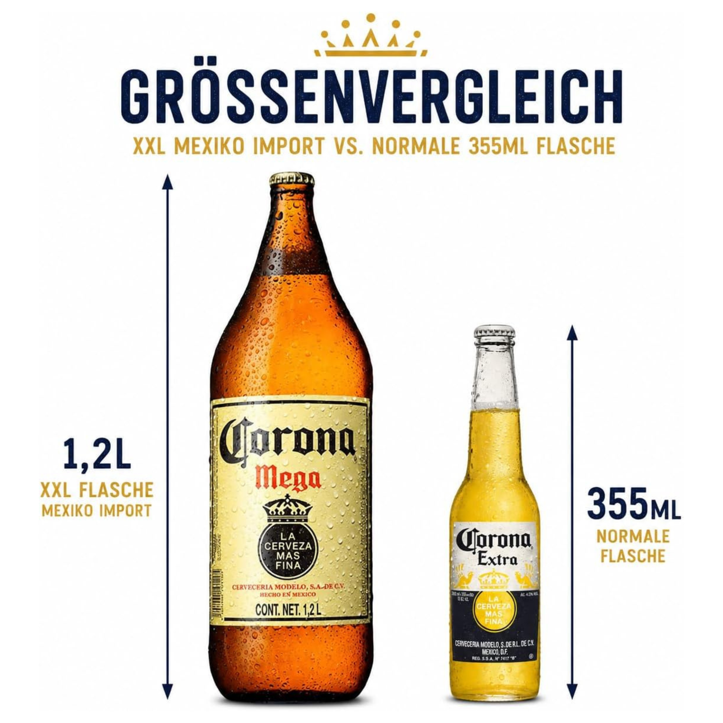 XXL Corona Bier Mega 1,2L - Original Mexiko Import – 4,5% Vol