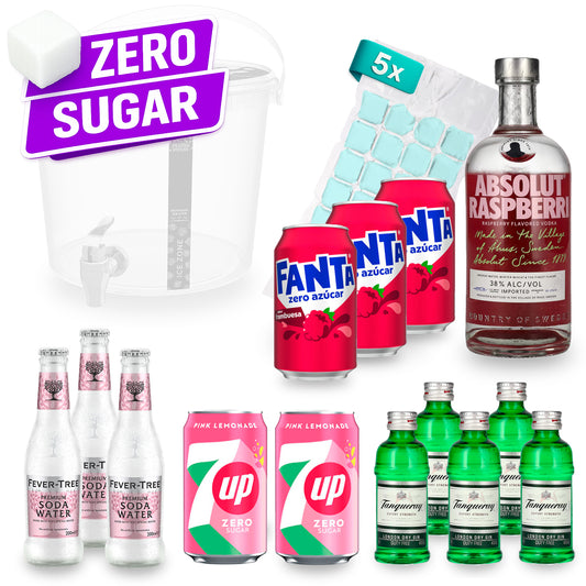 Sip Tank ZERO SUGAR – Cocktail Set – Pink Lemonade 13,5% Vol.
