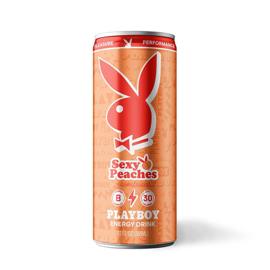 Playboy Energy Drink – Sexy Peaches (Pfirsich-Mango) LOW SUGAR/Calories · 330 ml