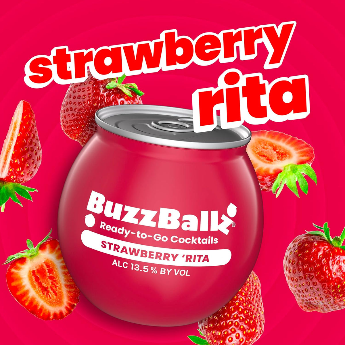 Buzzballz Mixed Drink Strawberry Rita 13,5%Vol. 200ml