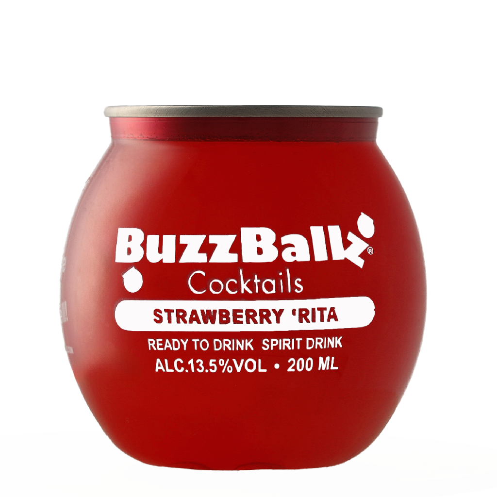 Buzzballz Mixed Drink Strawberry Rita 13,5%Vol. 200ml