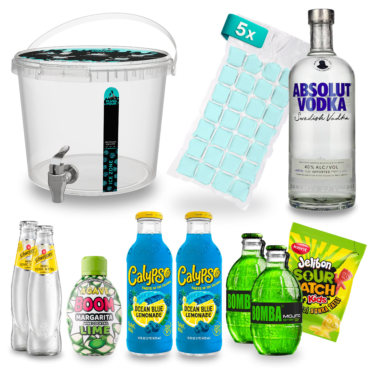 Sip Tank Cocktail-Set – Blueberry Mojito – ca. 13,6 % Vol.