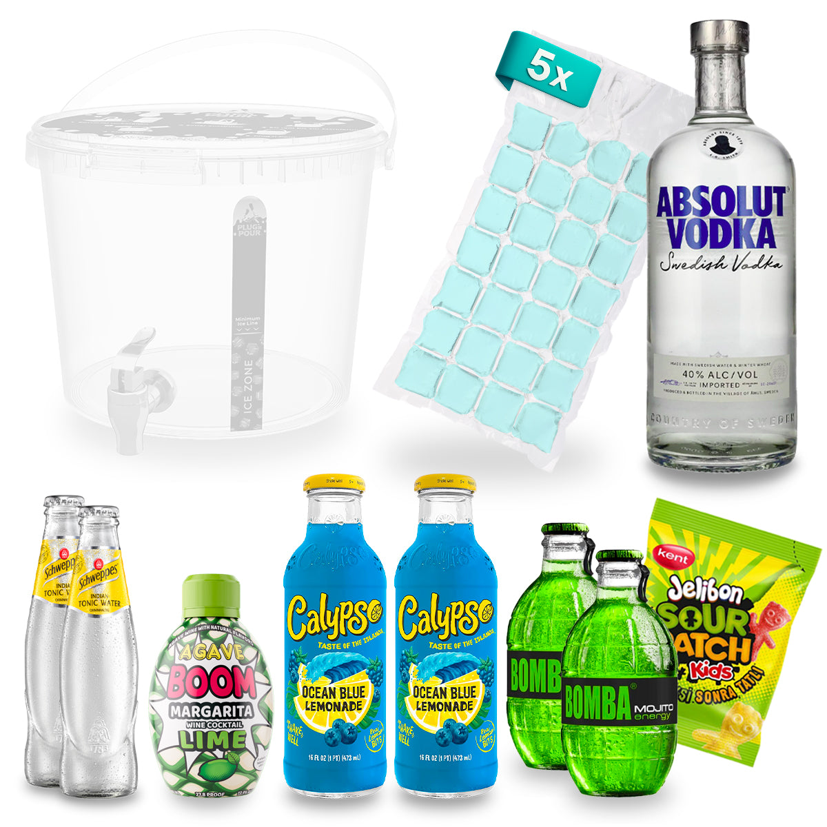 Sip Tank Cocktail-Set – Blueberry Mojito – ca. 13,6 % Vol.