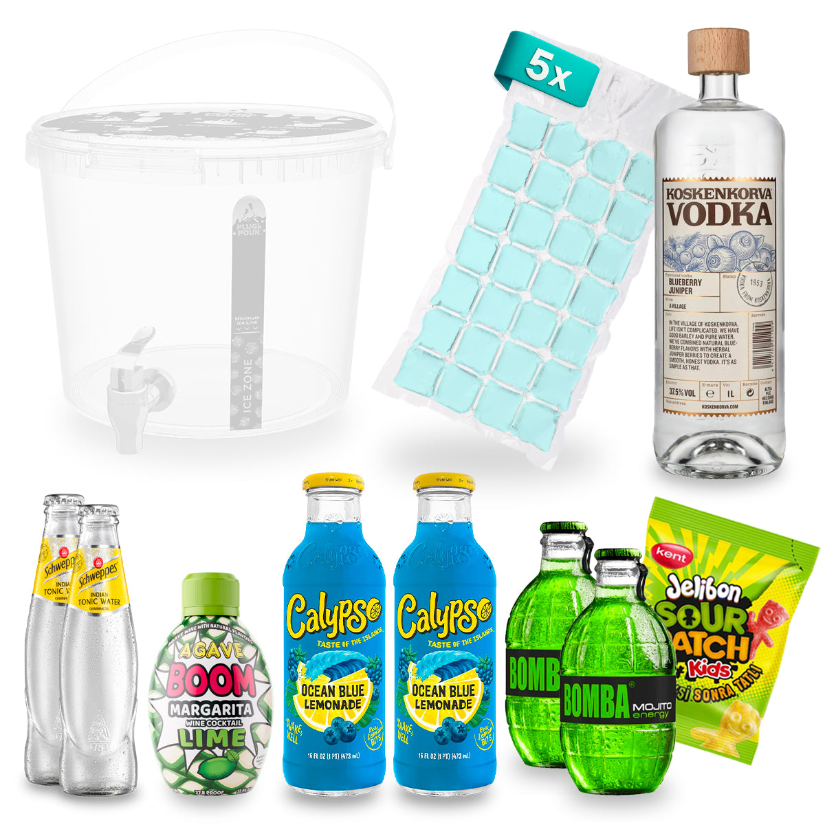 Sip Tank Cocktail-Set – Blueberry Mojito – ca. 13,6 % Vol.