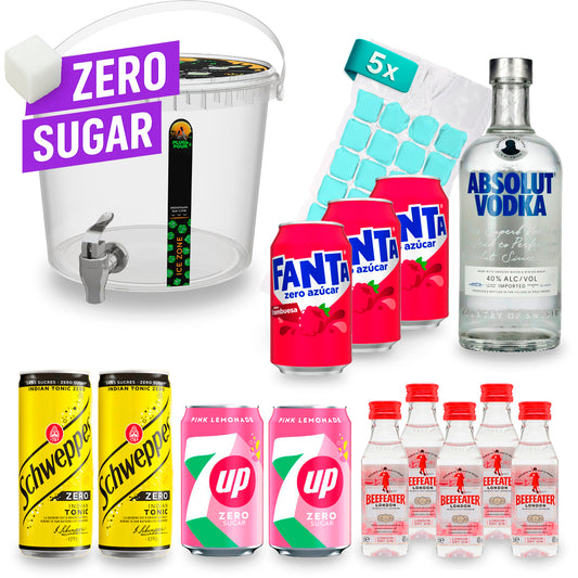 Sip Tank ZERO SUGAR – Cocktail Set – Pink Lemonade 13% Vol.