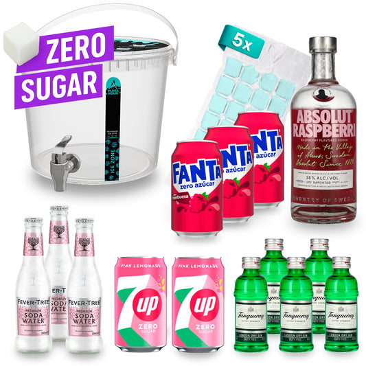 Sip Tank ZERO SUGAR – Cocktail Set – Pink Lemonade 13,5% Vol.