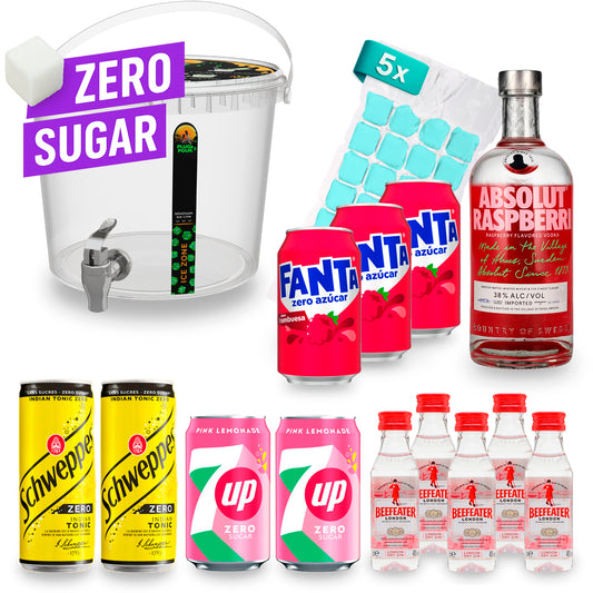 Sip Tank ZERO SUGAR – Cocktail Set – Pink Lemonade 13% Vol.
